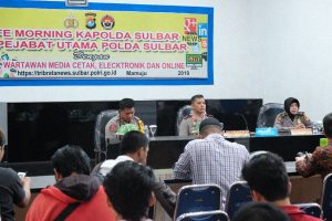 Polda Sulbar Gelar coffe morning. Ini Bahasannya