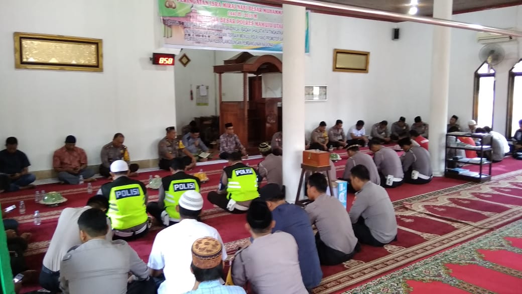 Polres Matra Peringati Isra Miraj