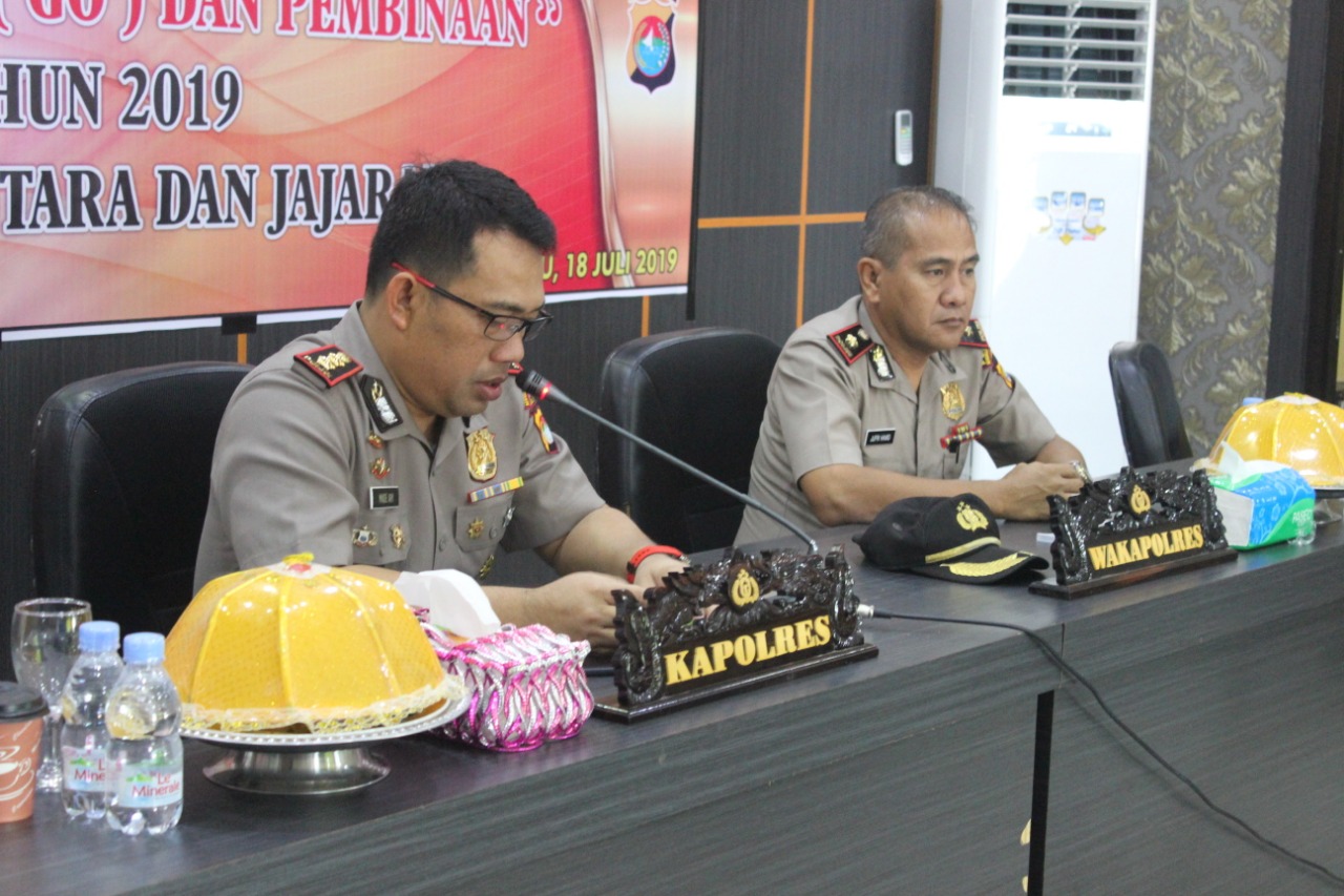 Polres Mamuju Utara Gelar Anev Triwulan II Tahun 2019