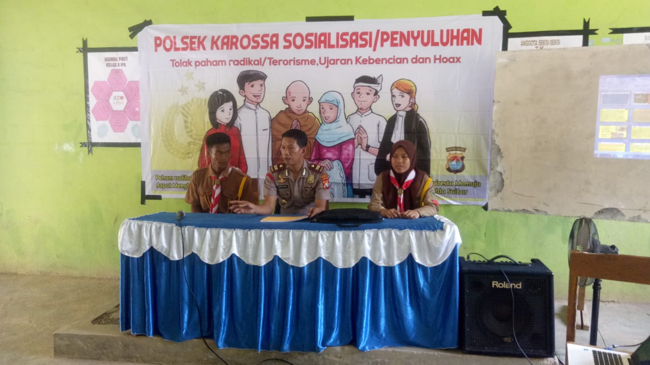 Polsek Karossa Ajak Generasi Muda Tangkal Paham Radikalisme