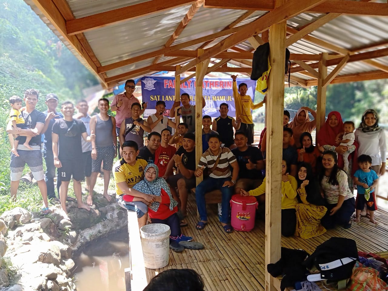 Pererat Tali Silaturahmi, Sat Lantas Polresta Mamuju Gelar Family Gathering