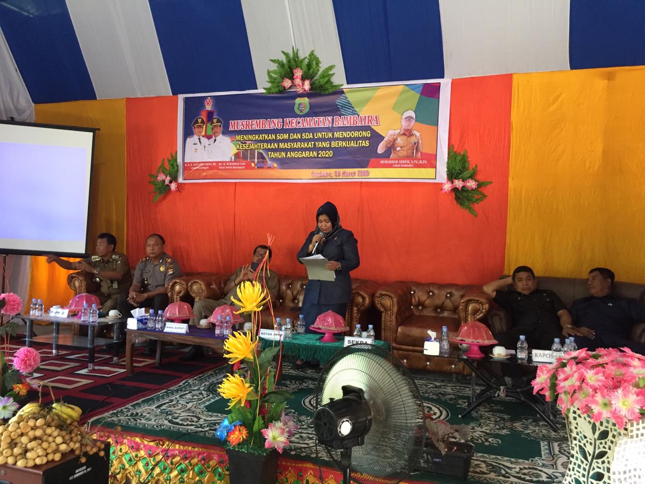 Ini Pesan Ketua DPRD Pasangkayu di Musrenbang Bambaira