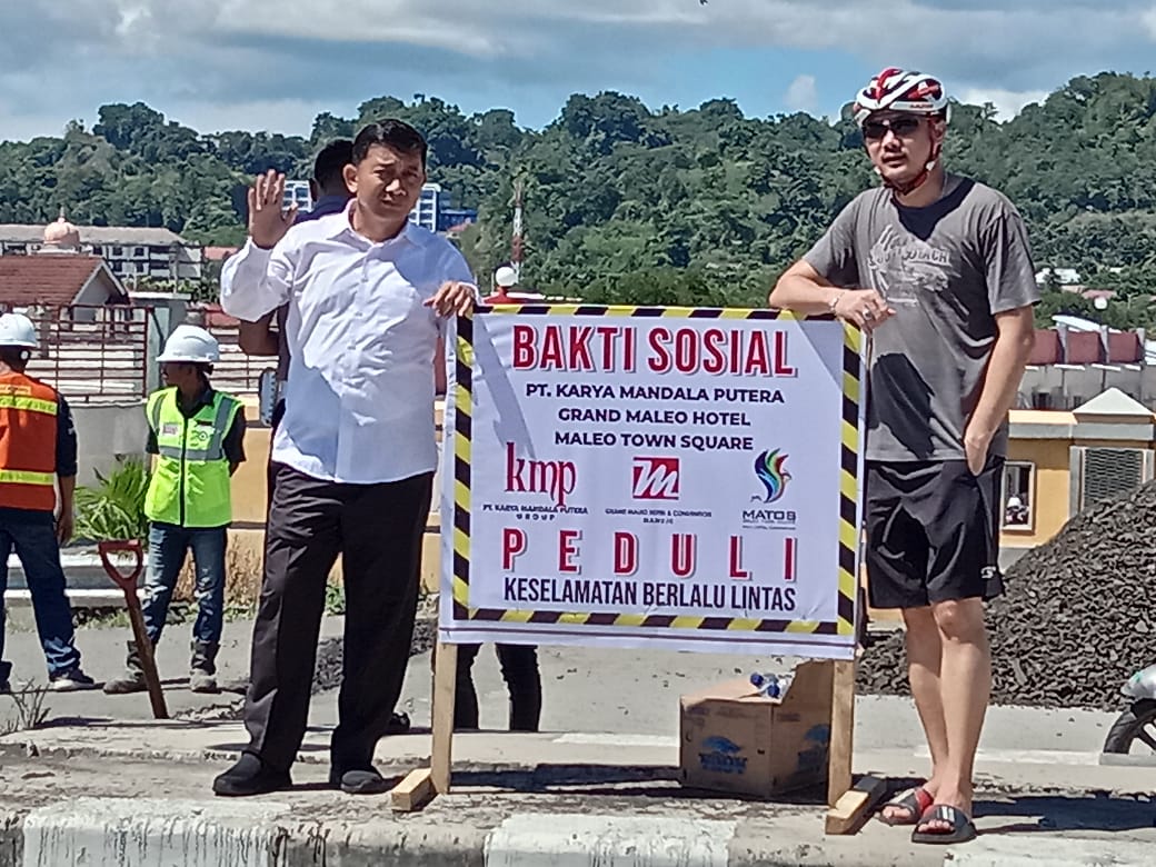 Peduli Keselamatan Berlalu Lintas, Polda Sulbar Lakukan Perbaikan Jalan di Arteri