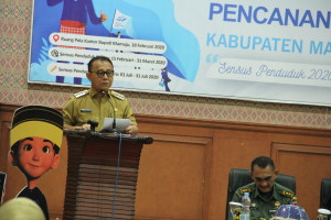 Bupati Mamuju Sebut, SP2020 Satu Hajatan Besar Bangsa Indonesia Tahun Ini