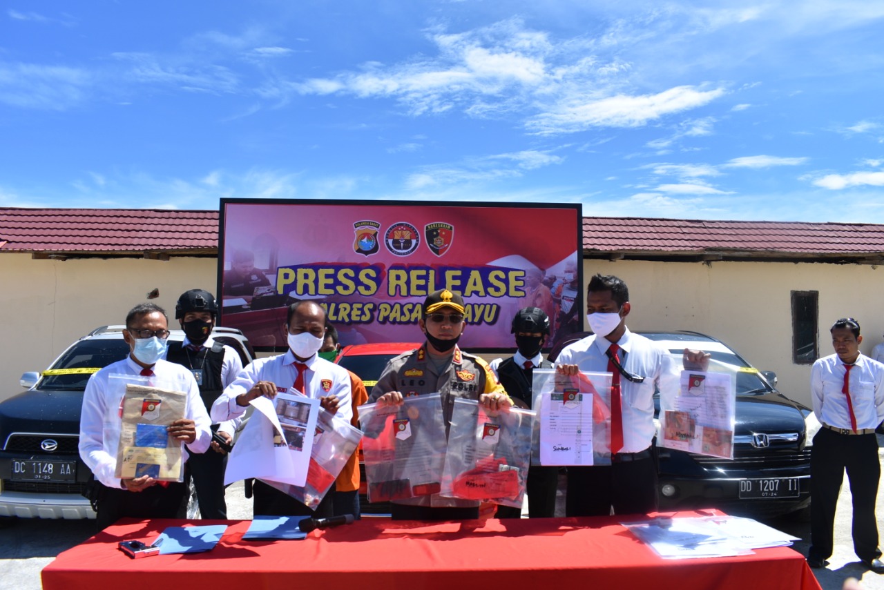 Polres Pasangkayu Release Penangkapan Para Penipu