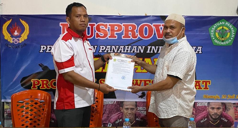 Rahmat Sanusi Terpilih Aklamasi Pimpin Cabor Panahan Sulbar Periode 2020-2024