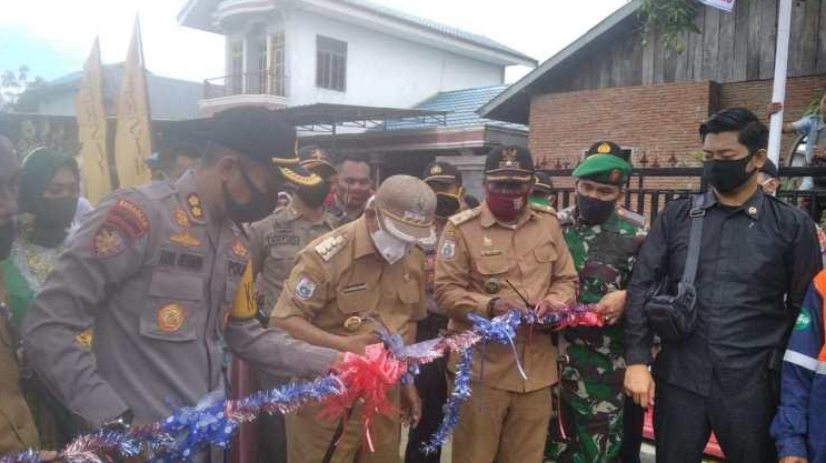 Kapolres Polman Resmikan Kampung Tangguh