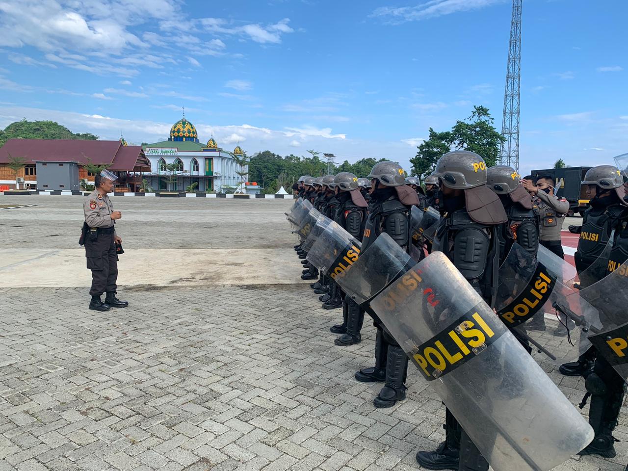 Asah Kemampuan Personil, Direktorat Samapta Polda Sulbar Gelar Latihan Dalmas