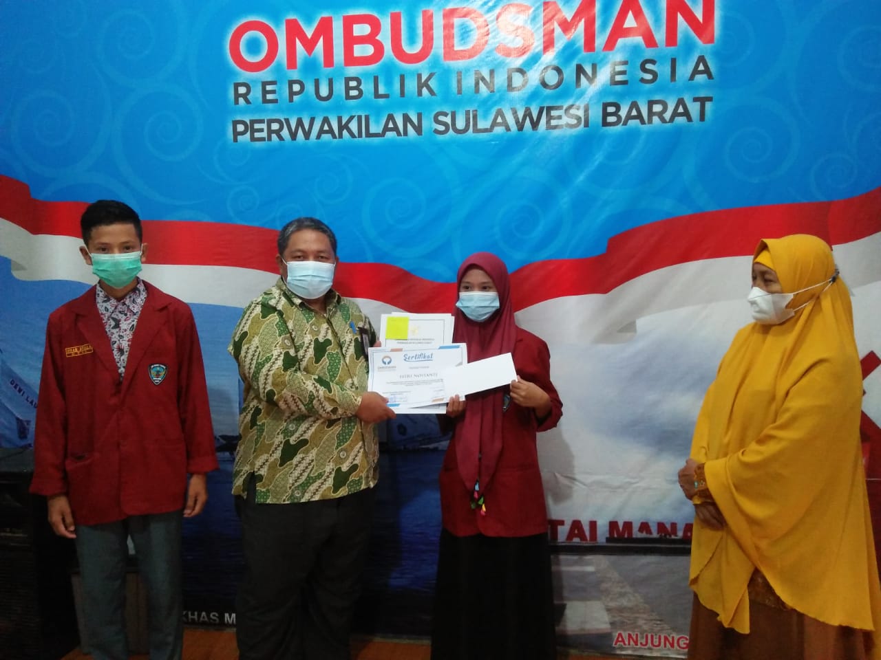 PKL di kantor Ombudsman Sulbar, Lukman Umar: Terima Kasih SMKN 1 Mamuju