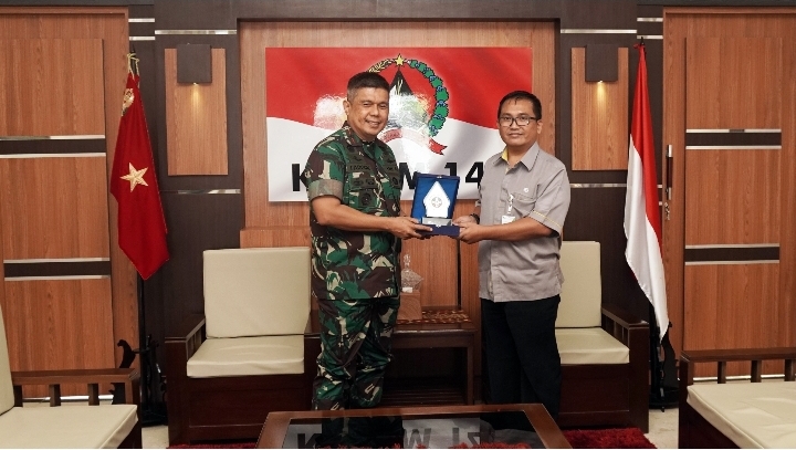 Kepala BPJAMSOSTEK Sulawesi Barat Audiensi Danrem 142 Tatag Mamuju