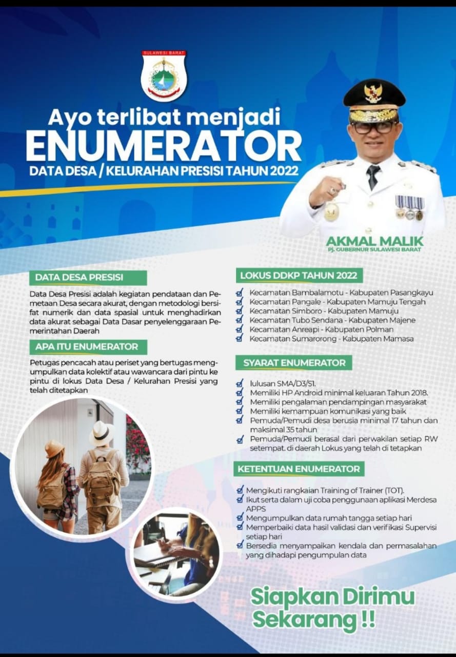 Pemprov Akan Segera Rekrut Enumerator Data Desa Presisi, Utamakan Warga di Lokus DDP