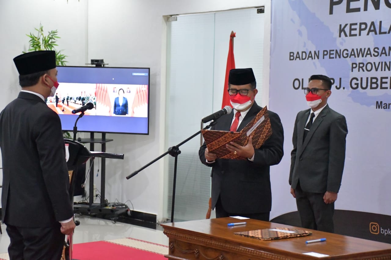 Akmal Malik Lantik Harry Bowo Sebagai Kepala Perwakilan BPKP Sulbar