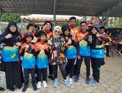 Bupati Mamaju Sutinah Suardi memantau Cabor Panahan, Mamuju Unggul di Sesi I