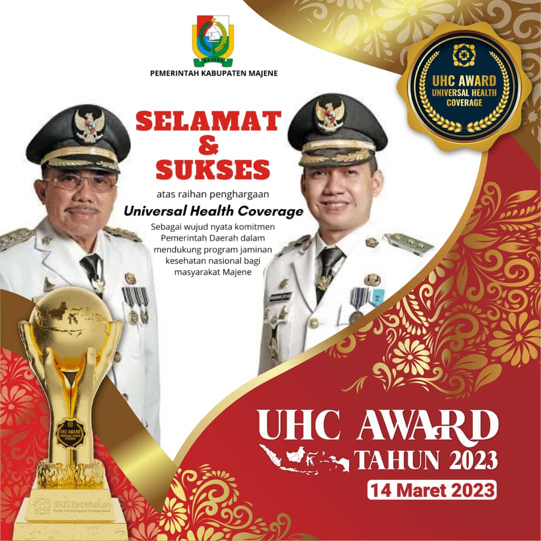 Dinilai Mampu Dorong Capaian UHC di Indonesia, Kabupaten Majene Diganjar Penghargaan