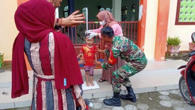 Cegah Stunting, Kodim 1401 Majene Lakukan Pendampingan di Posyandu
