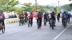 Pemprov Bersama ISSI Sulbar Gelar Fun Bike Meriahkan Hari Jadi Sulbar ke 19 Tahun