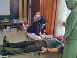 Meriahkan HUT TNI, Kodim 1401 Majene Lakukan Donor Darah