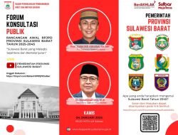Jaring Masukan Masyarakat, Bapperida Sulbar Gelar Forum Konsultasi Publik