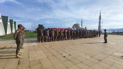 Amankan Pelantikan Pj Mamasa, Satpol PP Turunlan 3 Peleton Personel