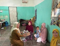 Kepala Dinas DP3AP2KB Sulbar Kunjungi Anak Berpotensi Stunting di Sese