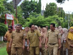 Puluhan ASN BKD Antar Mohammad Ali Chandra Menuju Kantor Dinas ESDM Sulbar