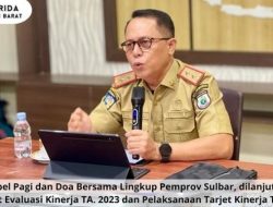 Hari Pertama Kerja, Junda Pimpin Rapat di Kantor Bappeda Sulbar