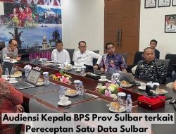Kepala Bapperida Dampingi Pj. Gubernur Terima Audiensi BPS Sulbar