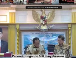 Kepala Bapperida Hadiri Penandatanganan SEB Secara Virtual