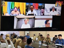 Junda Ikuti Rakor Virtual Pengendalian Inflasi dengan Mendagri