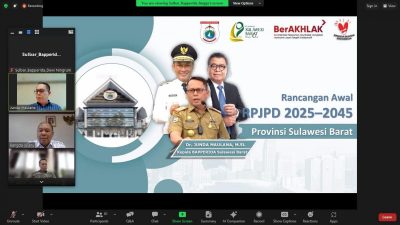 Bappenas Menilai RPJPD Sulbar Hampir Identik dengan RPJPN