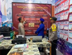 Pamatwil Polda Sulbar Kunjungi Polres Polman Pastikan Pemilu 2024 Kondusif