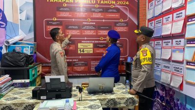 Pamatwil Polda Sulbar Kunjungi Polres Polman Pastikan Pemilu 2024 Kondusif