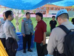 Divisi Propam Polri Cek Lokasi TPS dan Posko OMB di Polres Majene
