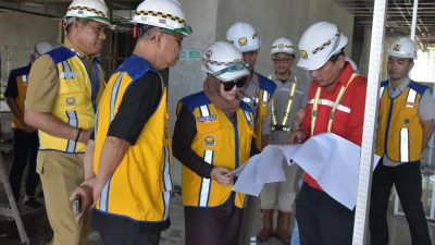 Sekwan Dampingi Ketua dan Ketua Komisi II Lakukan Monitoring Pembangunan Gedung DPRD