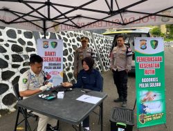 Bid Dokkes Polda Sulbar Berikan Layanan Kesehatan Setiap Pagi