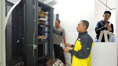Diskominfopers Sulbar Pastikan Sambungan Jaringan ke Kantor Gubernur Baru Berjalan Lancar