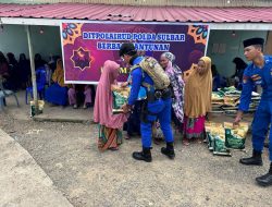 Ditpolairud Polda Sulbar Berbagi Sembako untuk kaum Duafa