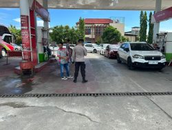 Direktorat Pam Ovit Polda Sulbar Lakukan Patroli Dialogis kepada Pemudik di Obyek Vital