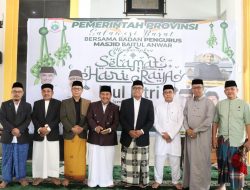 Junda Shalat Ied Bersamq Pj Gubernur dan Sekprov