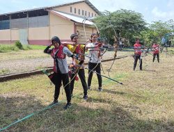 Atlet Panahan PPLP Sulbar Bermain Ditengah Angin Kencang