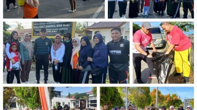 Bapperida Ikuti Car Free Day dan Kerja Bakti