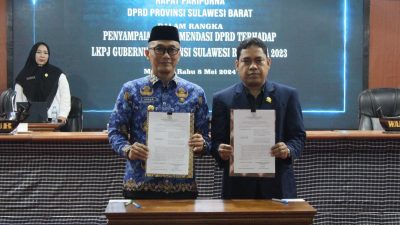 DPRD Sulbar Gelar Rapat ParipurnaTerkait Rekomendasi LKPJ Gubernur