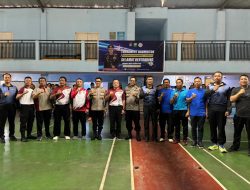 Turnamen Bulu Tangkis Polda Sulbar Meriahkan Hut Bhayangkara ke 78