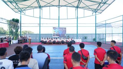Turnamen Tennis Kapolda CUP, Dibuka Pj Gubernur