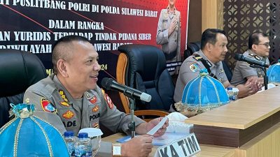 Puslitbang Polri Lakukan Peninjauan Yuridis Terhadap Tindak Pidana Siber di Polda Sulbar