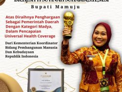 Dua Kali, Pemkab Mamuju Terima Penghargaan UHC Award