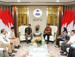 Pj Gubernur, Bupati Mamuju dan Bupati Majene Temui Kepala BNPB