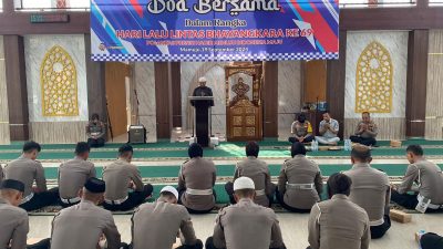 Ditlantas Polda Sulbar Gelar Doa Bersama