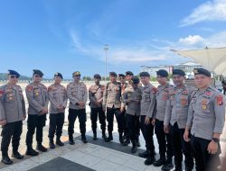 Ditpamobvit Polda Sulbar Beri Pengamanan Pencabutan Nomor Urut Paslon di KPU Sulbar