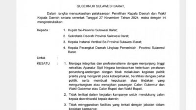 Bahtiar Keluarkan Edaran Soal Netralitas ASN